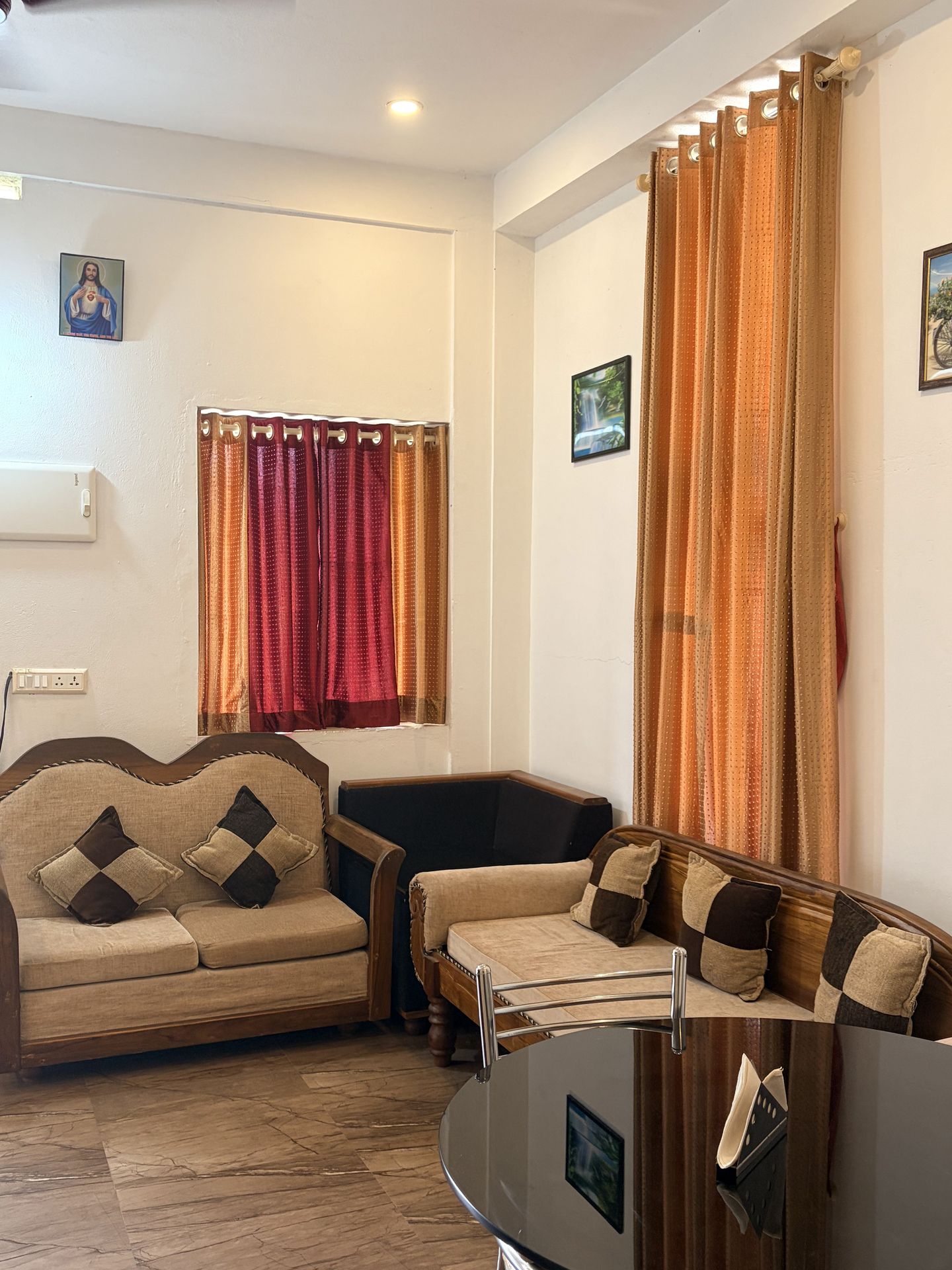 Thushara Homestay living room in Karuvanchal, Alakode